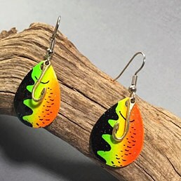 Beaufort Beige Lure Earrings — Low Country Marine