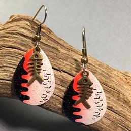 Ashepoo Gray Lure Earrings — Low Country Marine