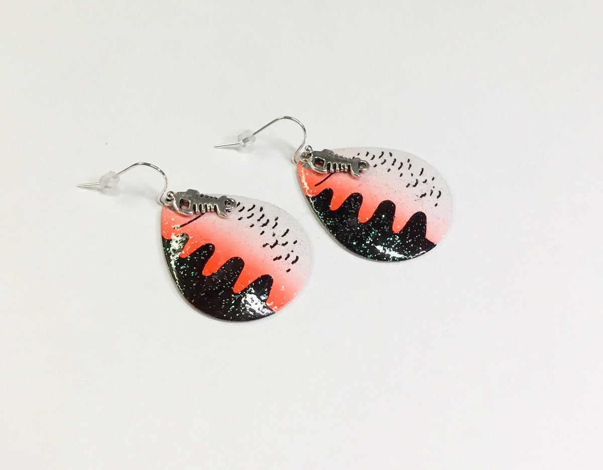 Ashepoo Gray Lure Earrings — view 2