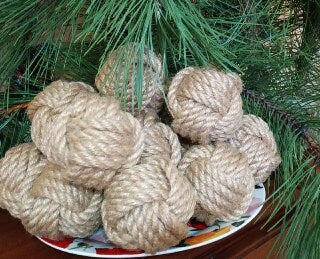 Transom Beige Cotton Rope Knot Decor — view 3