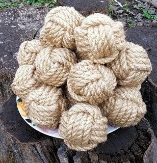 Transom Beige Cotton Rope Knot Decor — view 4
