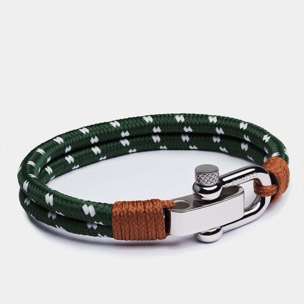 Jacksonboro Olive Rope Bracelet — view 2