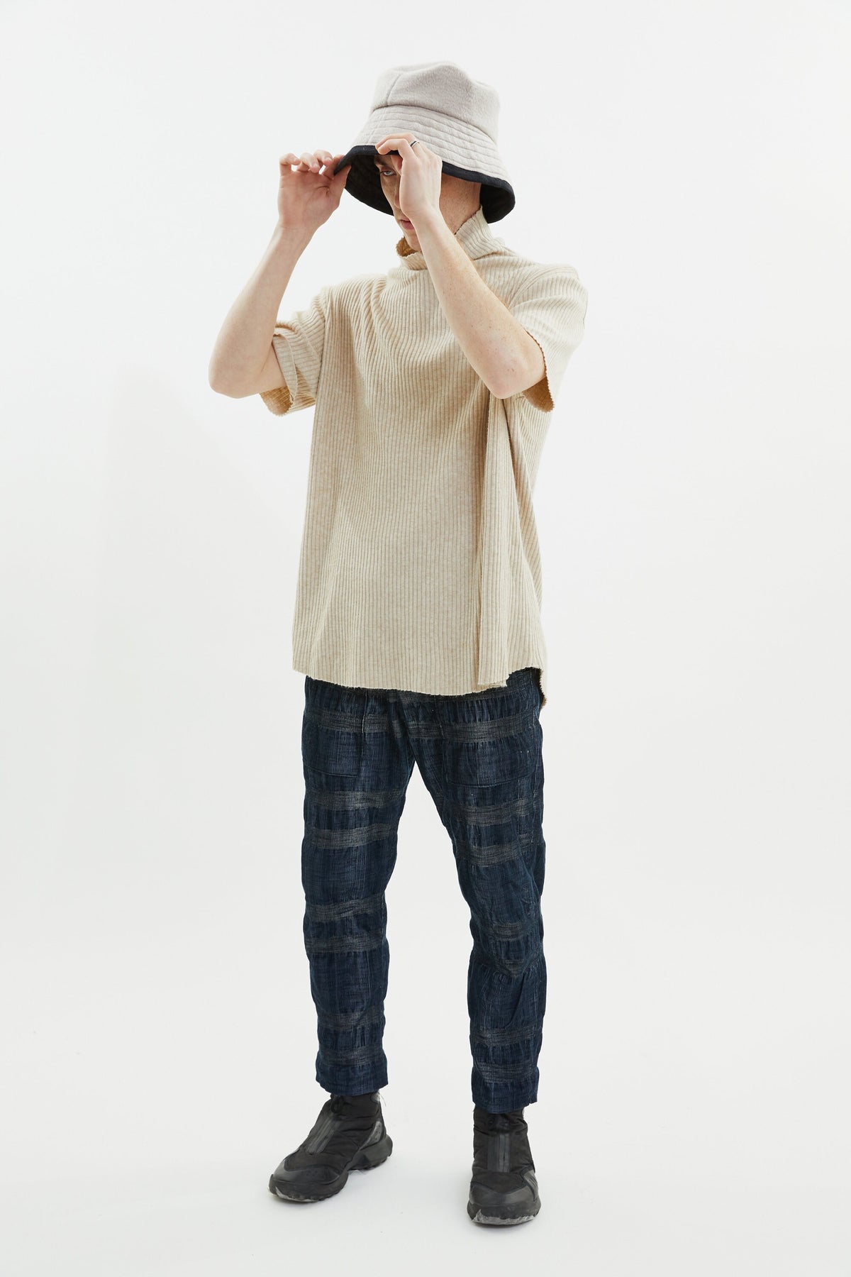 Helm White Fleece Bucket Hat — view 4