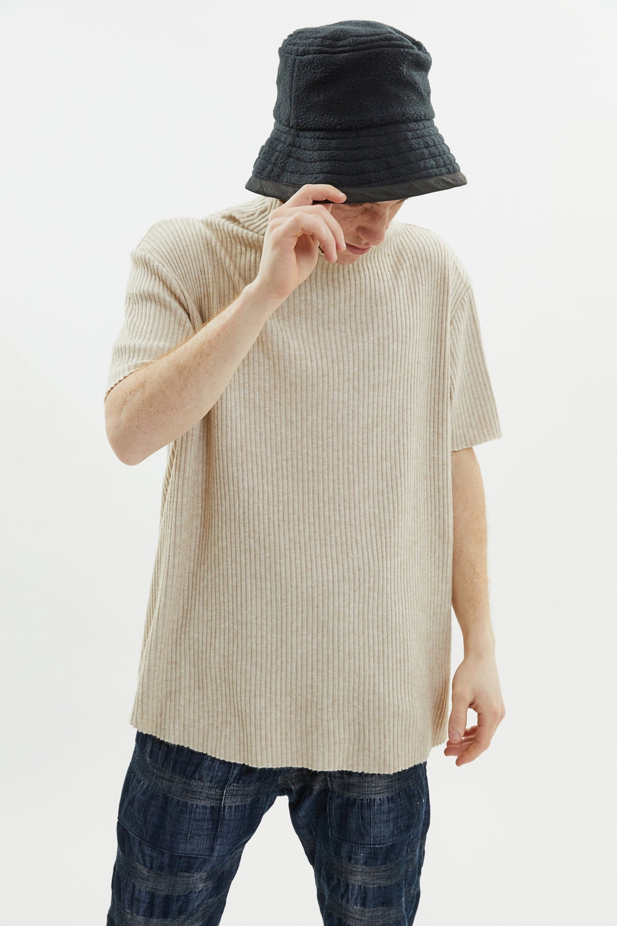 Helm White Fleece Bucket Hat — view 2