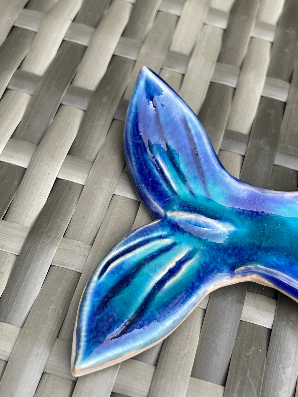 Yemassee Teal Fish Spoon Rest — view 3