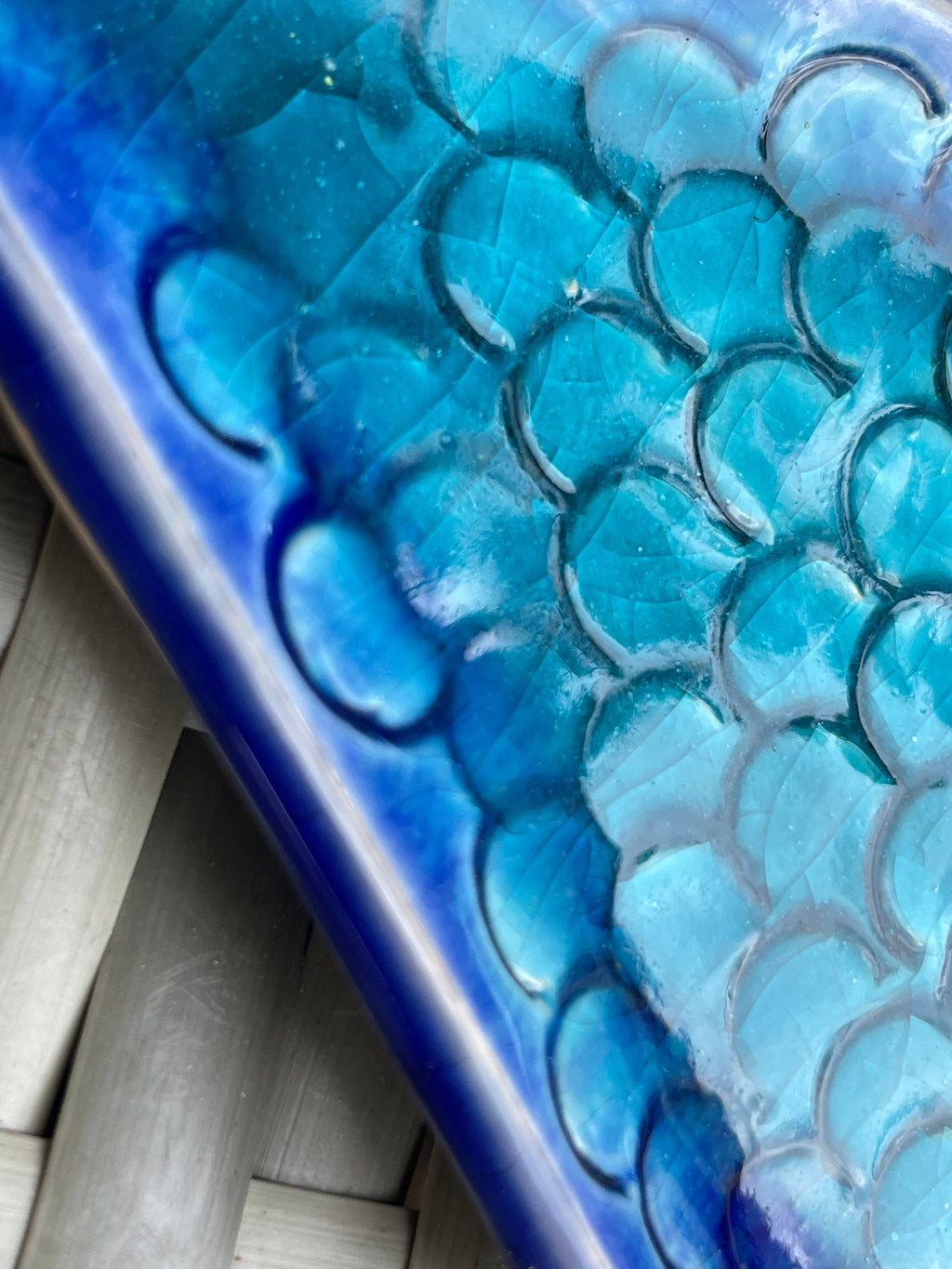 Yemassee Teal Fish Spoon Rest — view 2