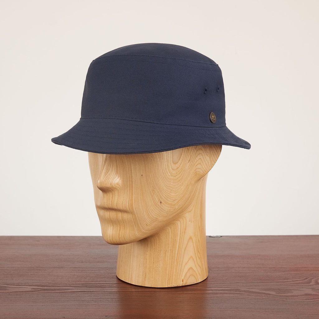 Rudder Navy Cotton Bucket Hat — view 3