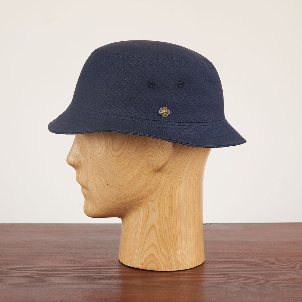 Rudder Navy Cotton Bucket Hat — view 5