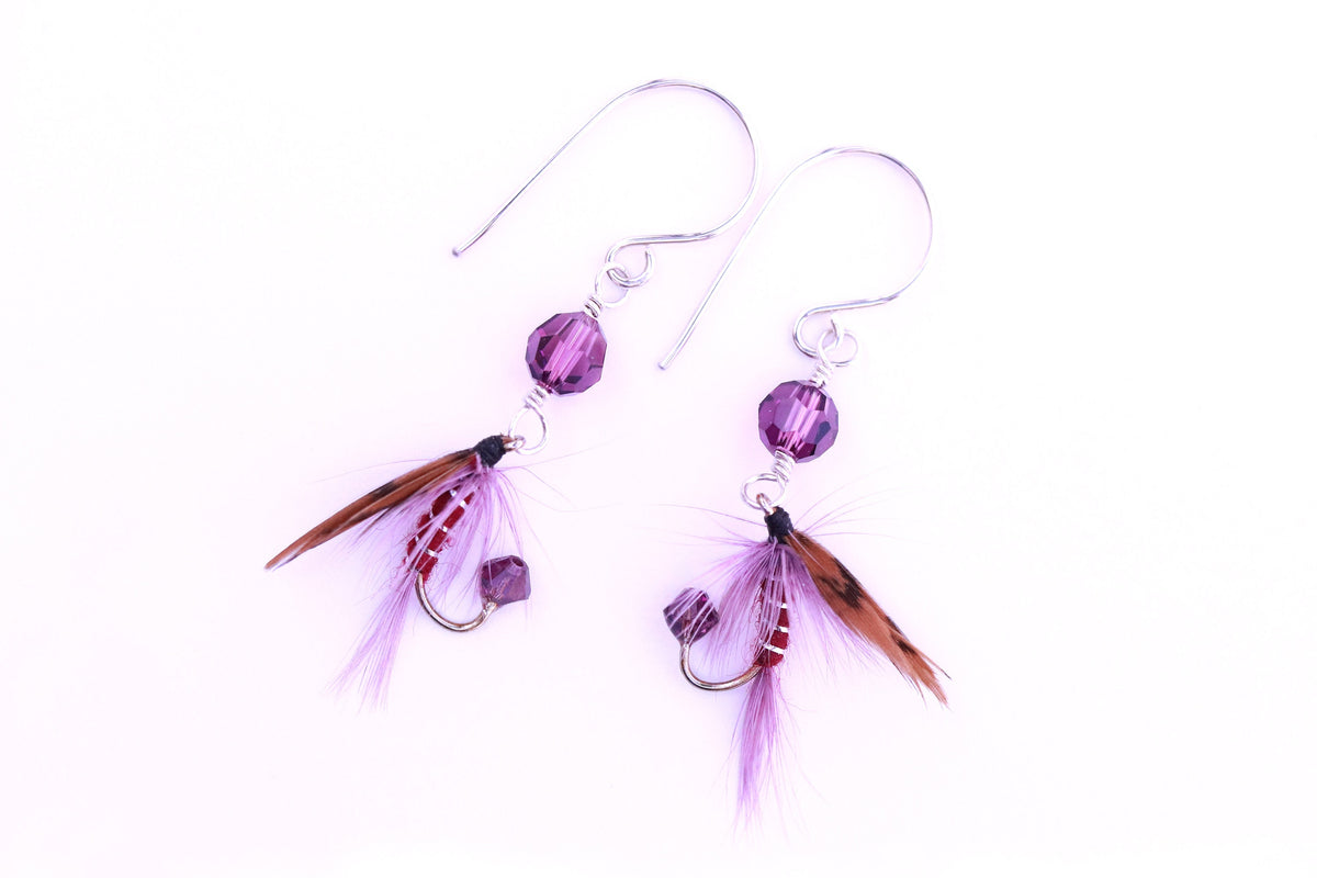 Slack Red Lure Earrings — view 4