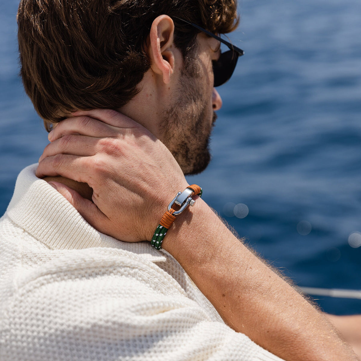 Jacksonboro Olive Rope Bracelet — view 3