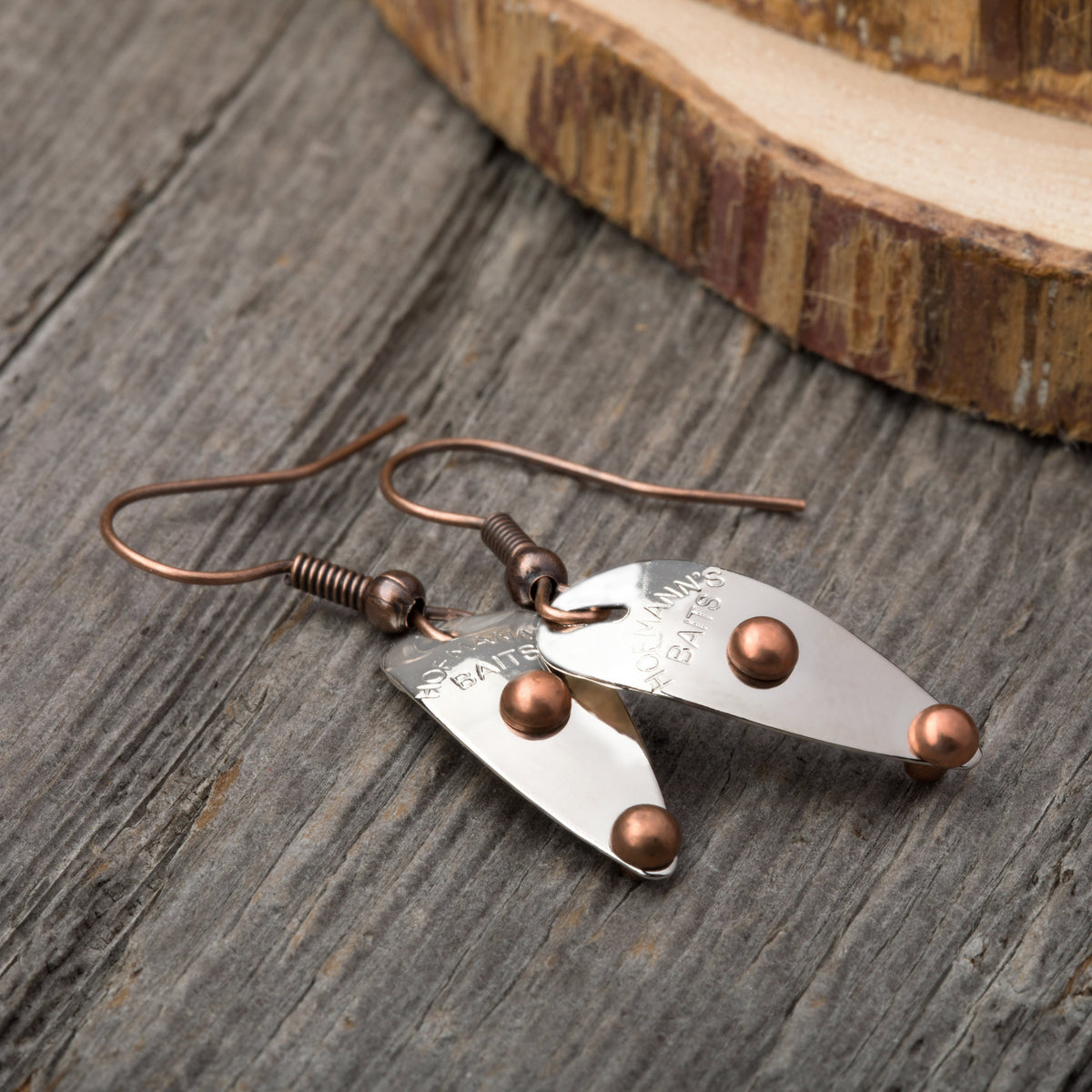 Flood Gray Lure Earrings — Low Country Marine