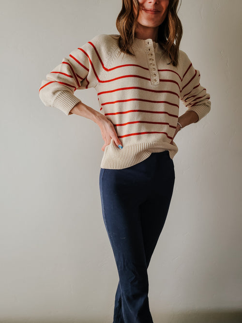 Colleton Striped Knit Sweater — Low Country Marine