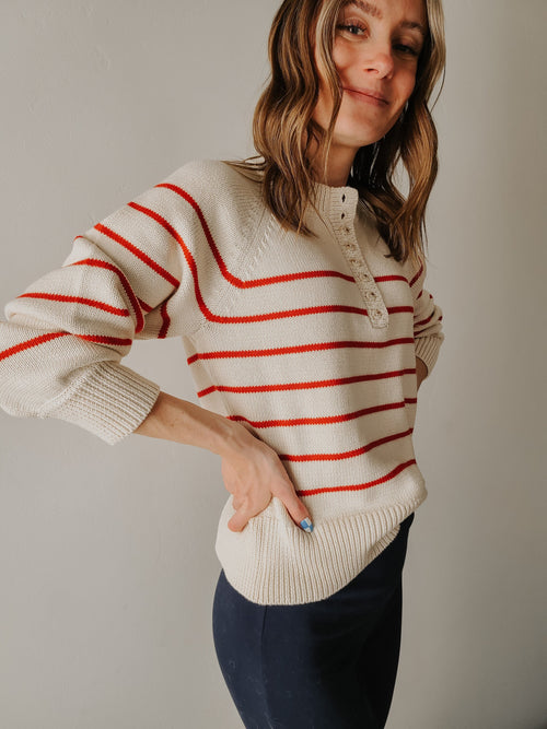 Colleton Striped Knit Sweater — Low Country Marine