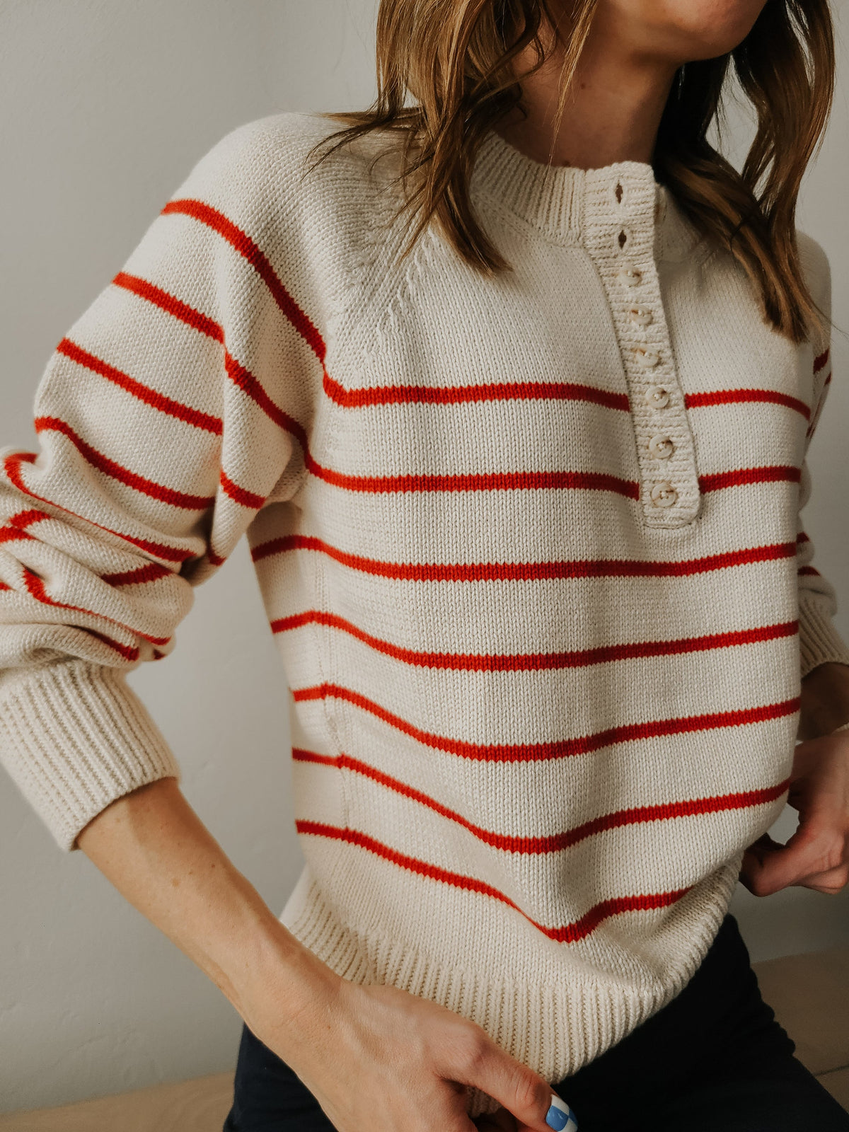 Colleton Striped Knit Sweater — view 6