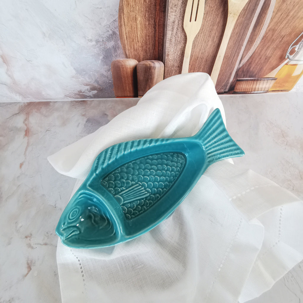 Gunwale Turquoise Ceramic Plate — view 3