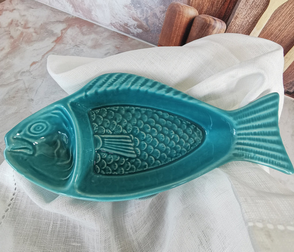 Gunwale Turquoise Ceramic Plate — view 2