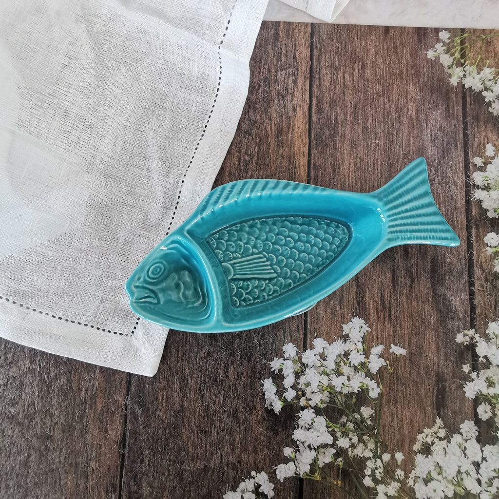 Gunwale Turquoise Ceramic Plate — view 5