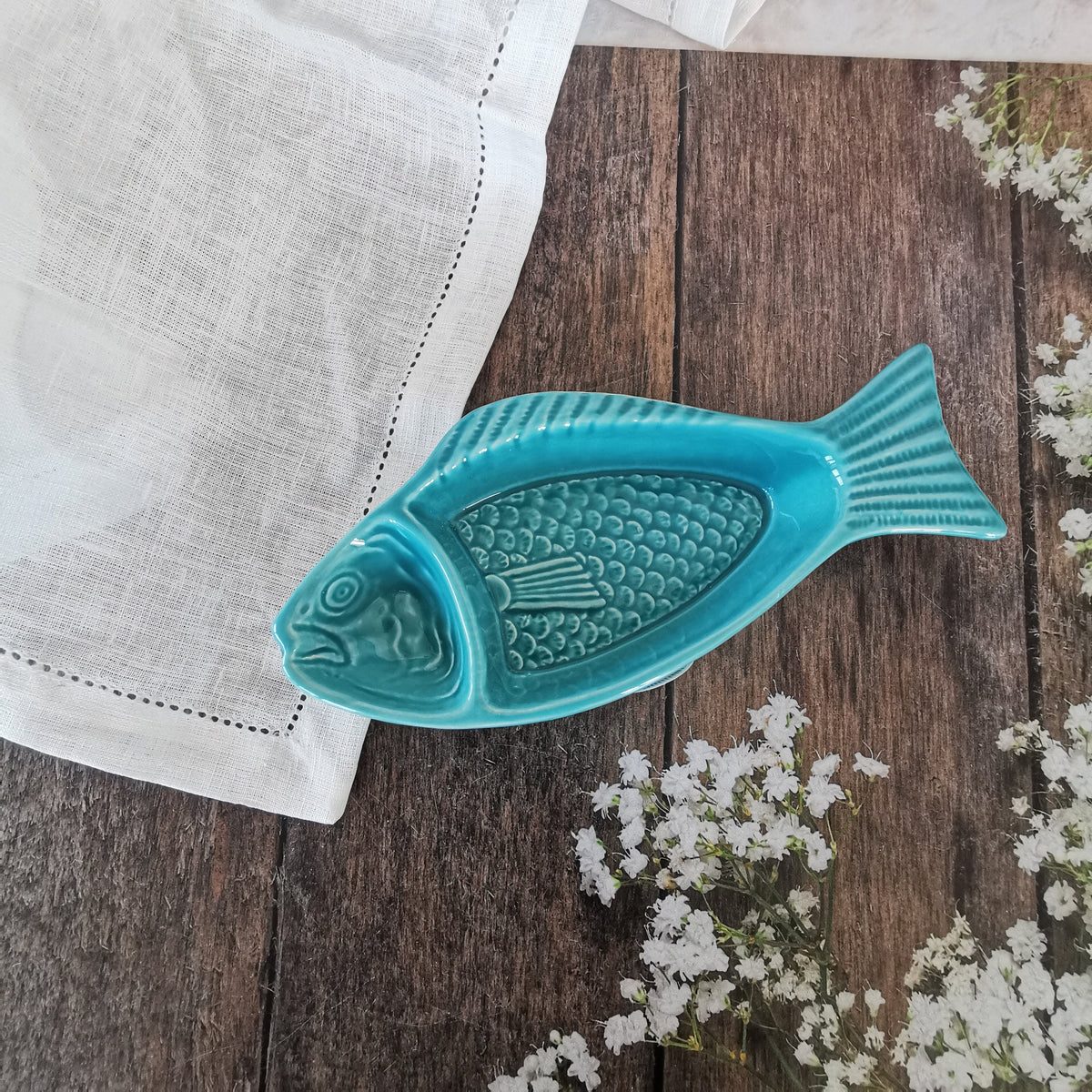 Gunwale Turquoise Ceramic Plate — view 5