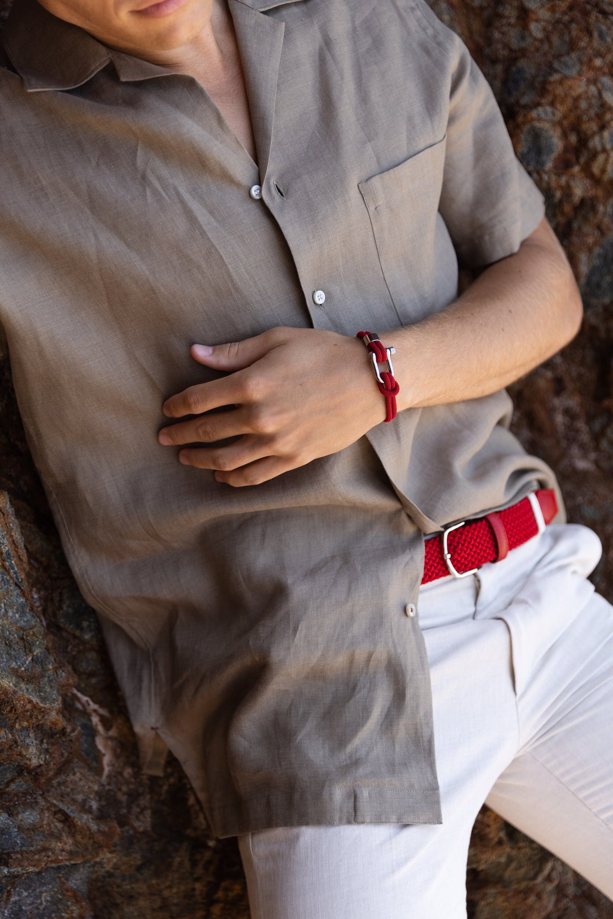 Yawl Red Cotton Bracelet — view 2
