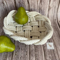Mooring White Cotton Rope Bowl — Low Country Marine