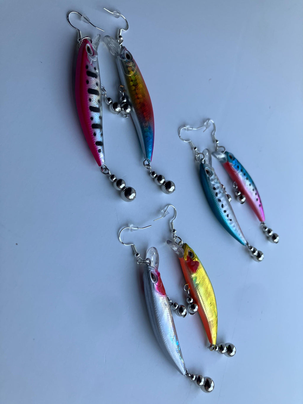 Seaside Light Blue Lure Earrings — view 2