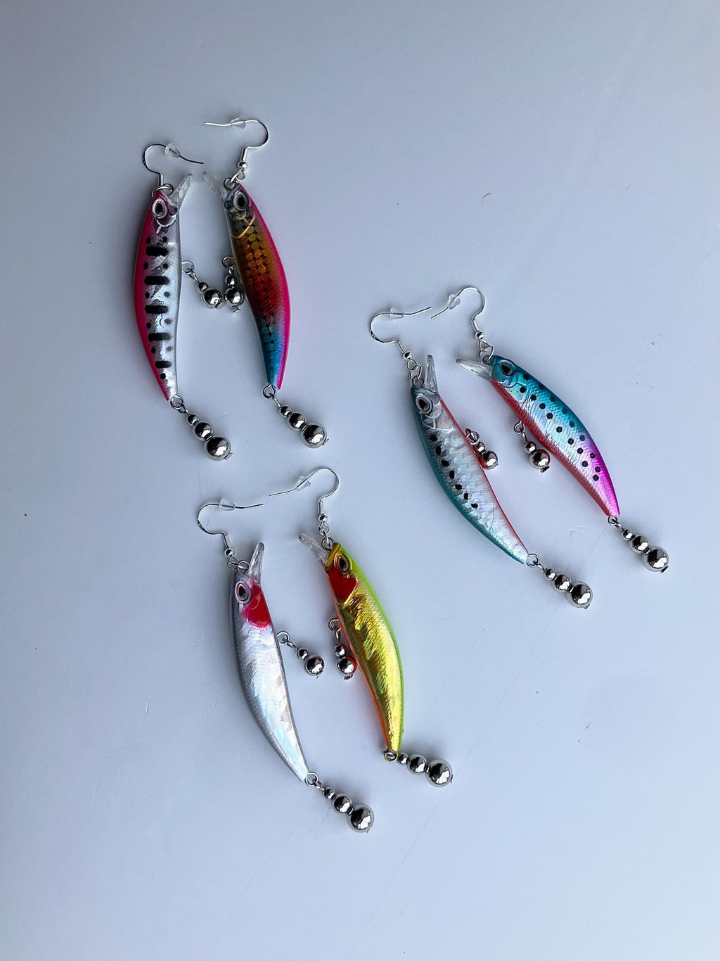 Seaside Light Blue Lure Earrings — Low Country Marine