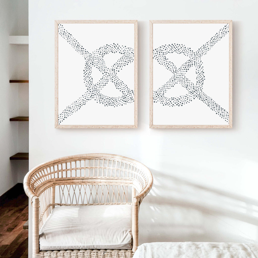 Bulkhead White Rope Knot Art Prints — Low Country Marine