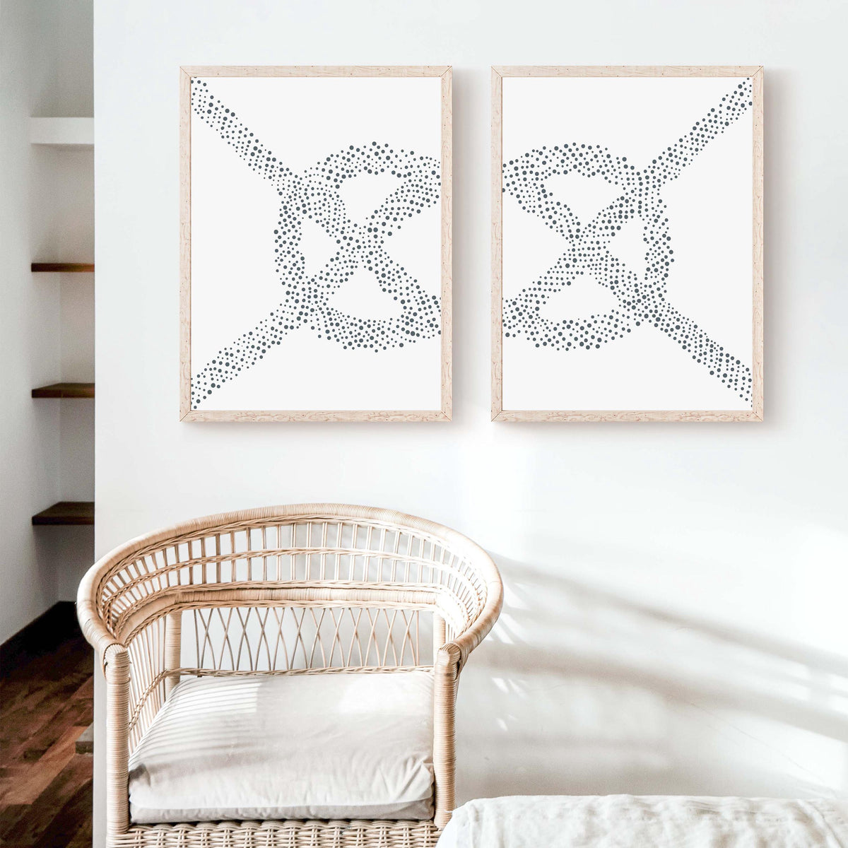 Bulkhead White Rope Knot Art Prints — Low Country Marine