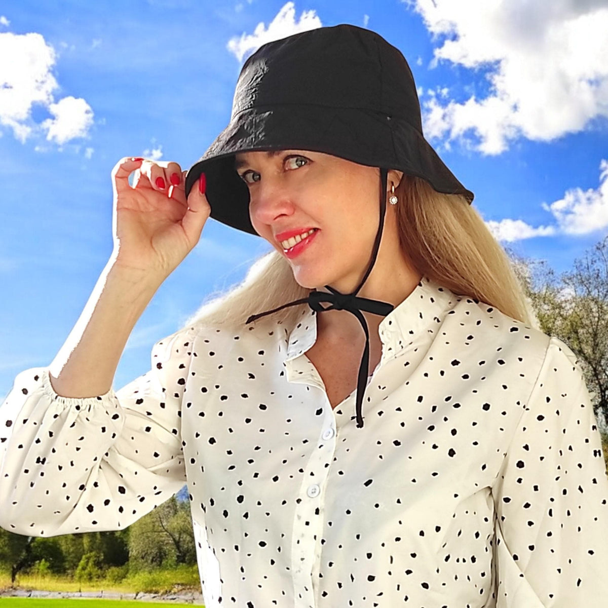 Swell Gray Cotton Bucket Hat — view 2