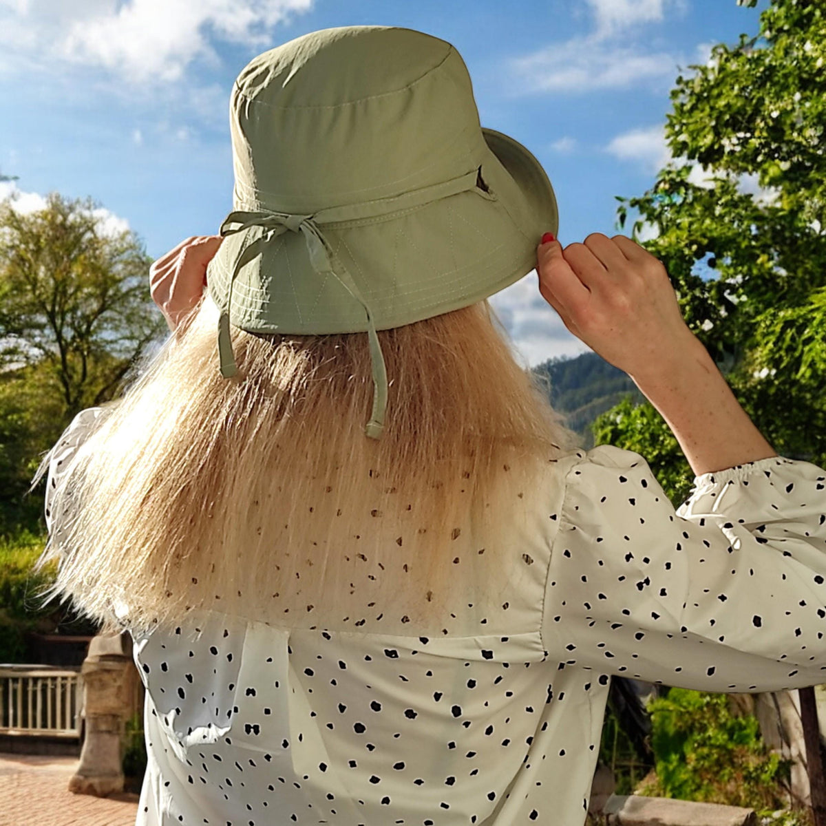 Swell Gray Cotton Bucket Hat — view 3