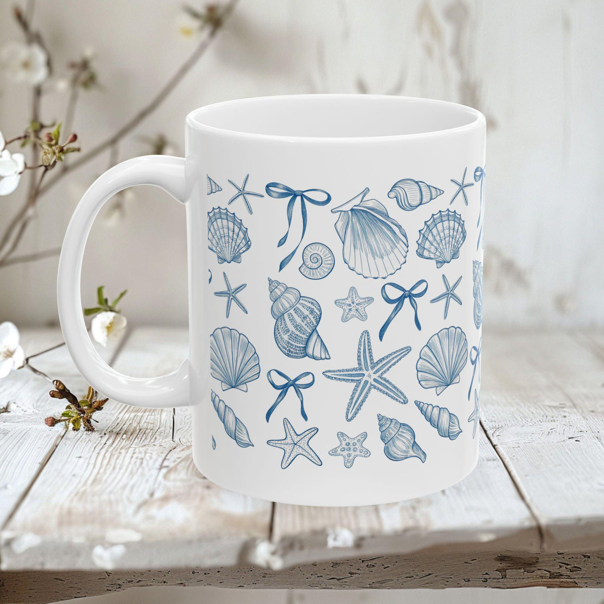 Seabrook White Ceramic Mug — view 5
