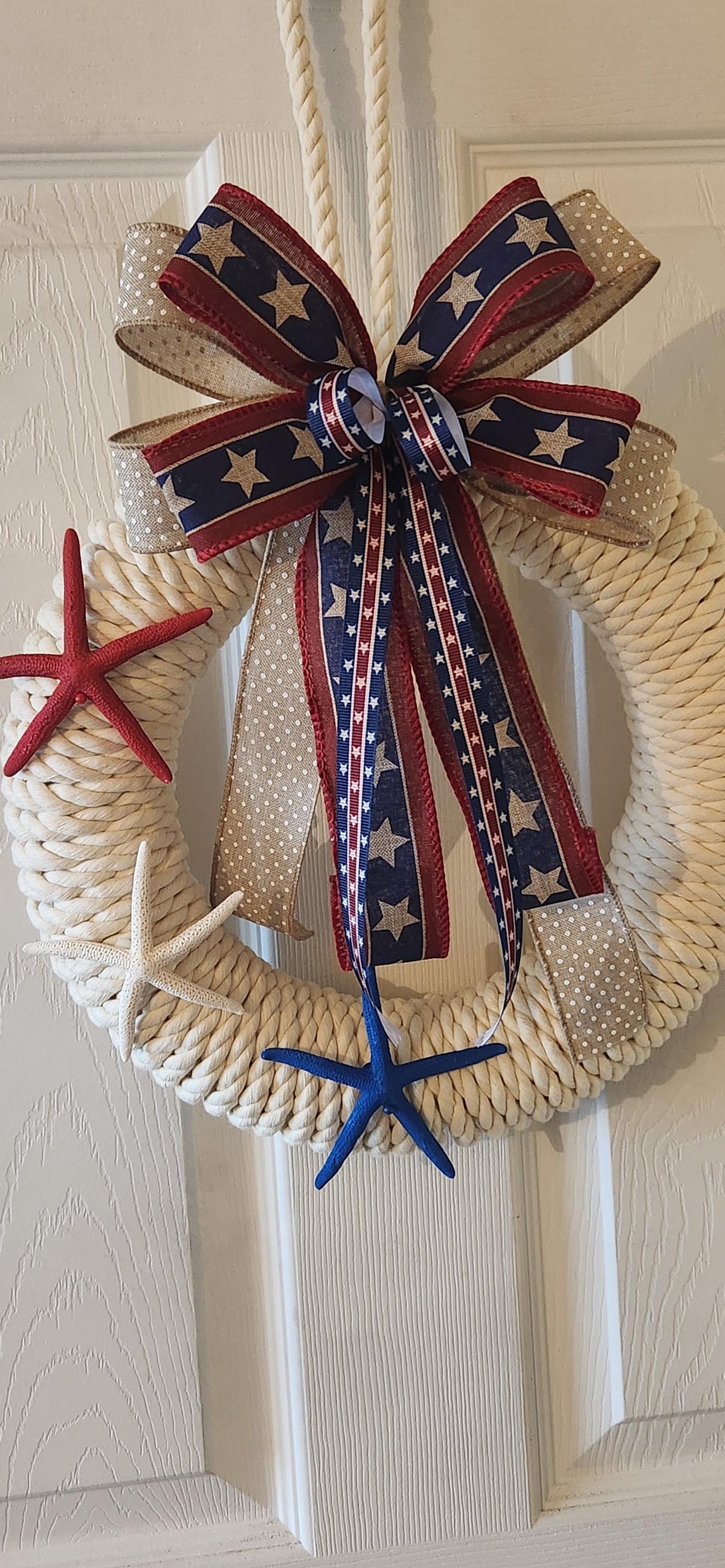 Bowline White Rope Wreath — view 2