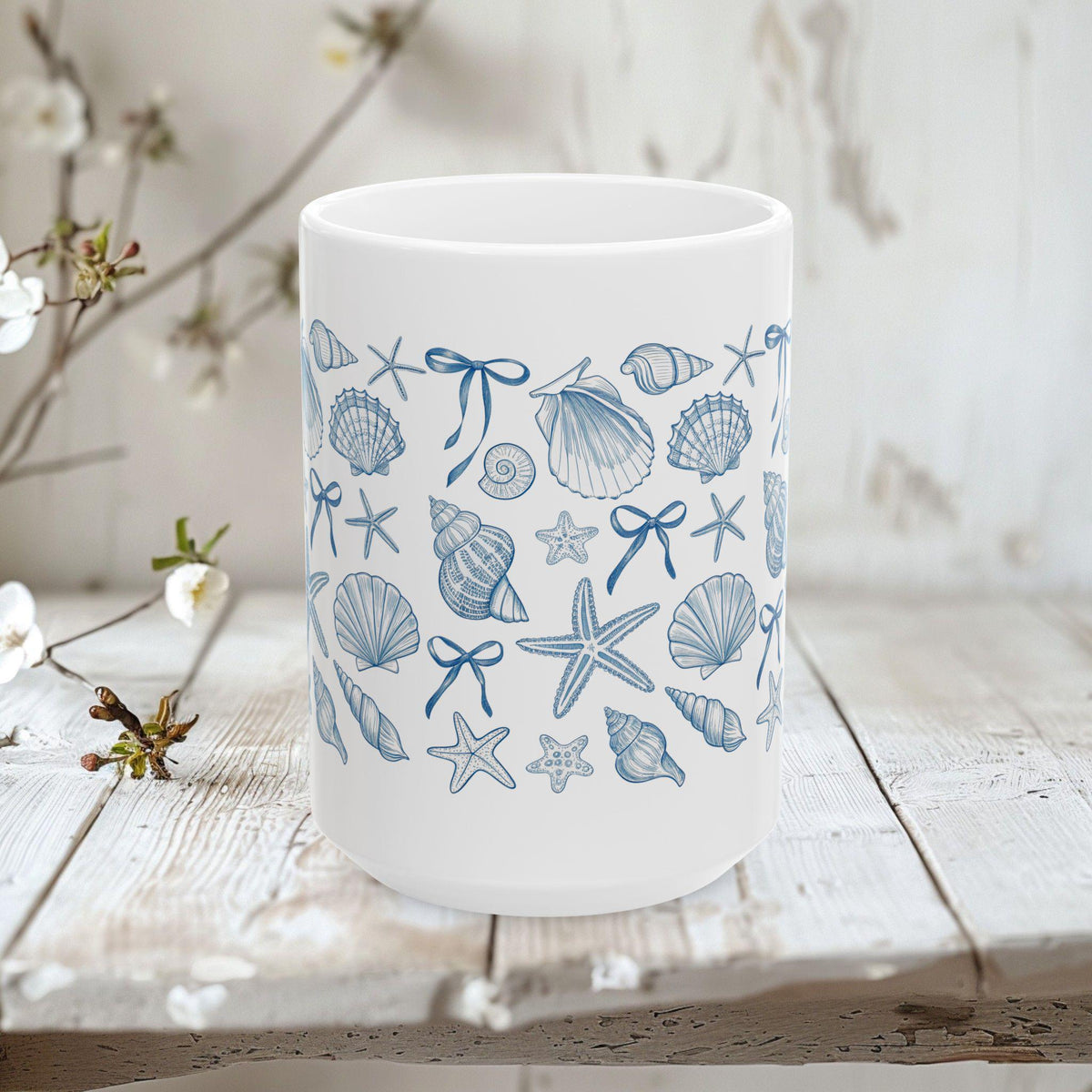 Seabrook White Ceramic Mug — view 3