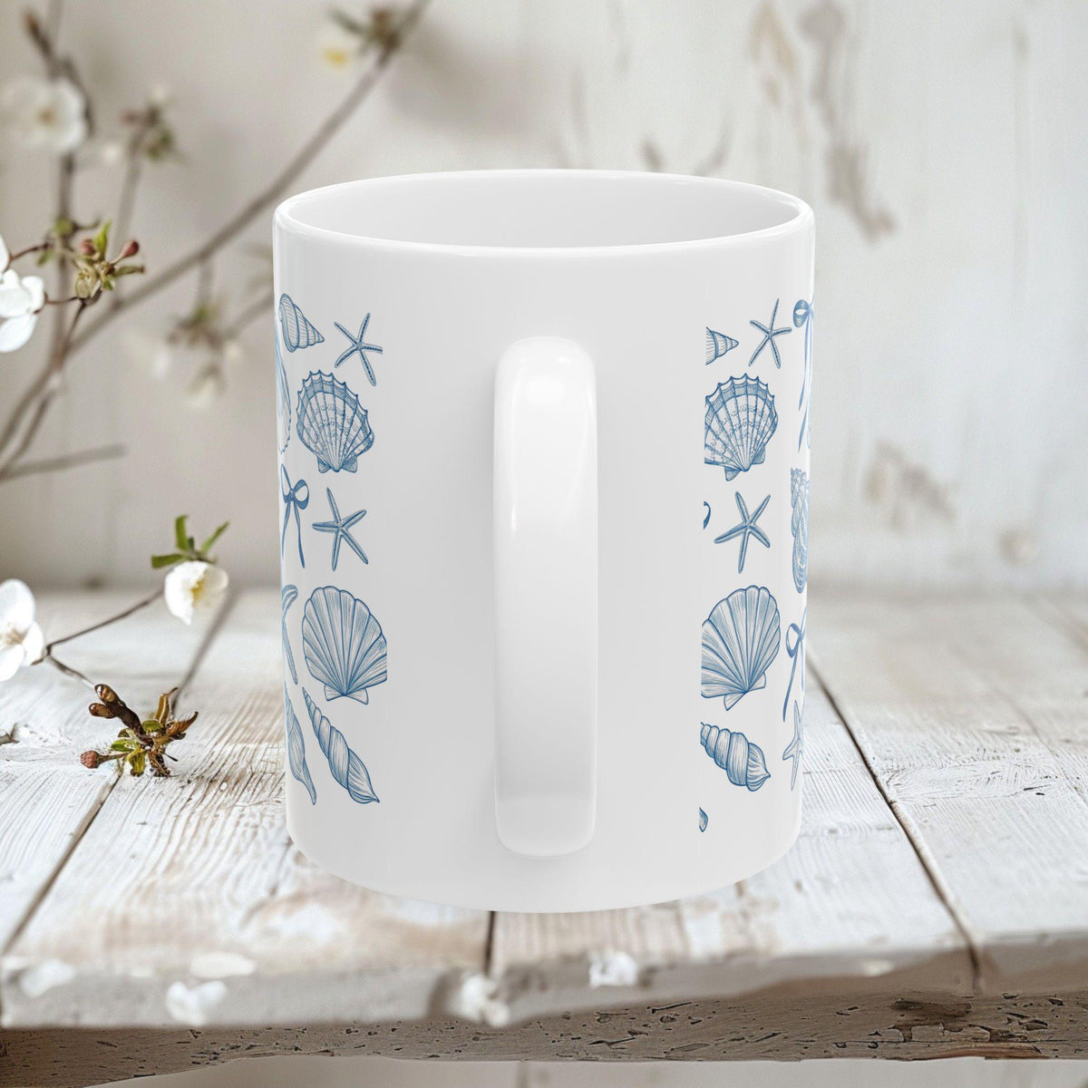 Seabrook White Ceramic Mug — view 4