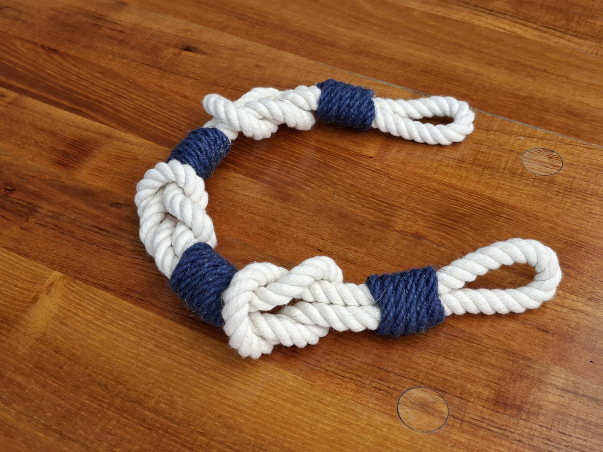 Jetty White Cotton Rope Curtain Tieback — view 4