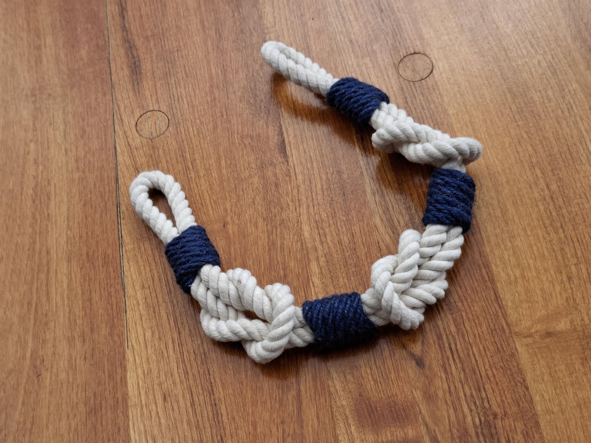 Jetty White Cotton Rope Curtain Tieback — view 5