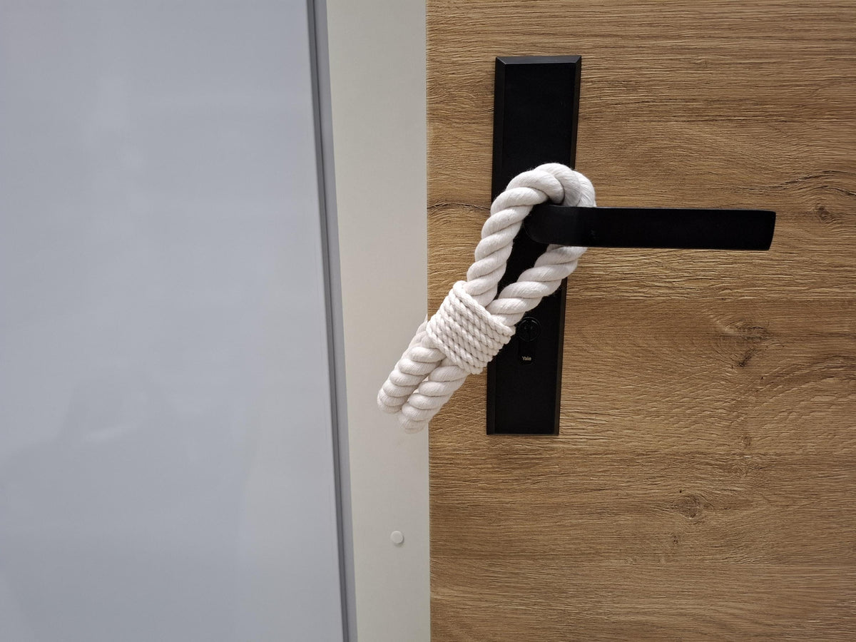 Breaker White Cotton Rope Door Stop — view 3