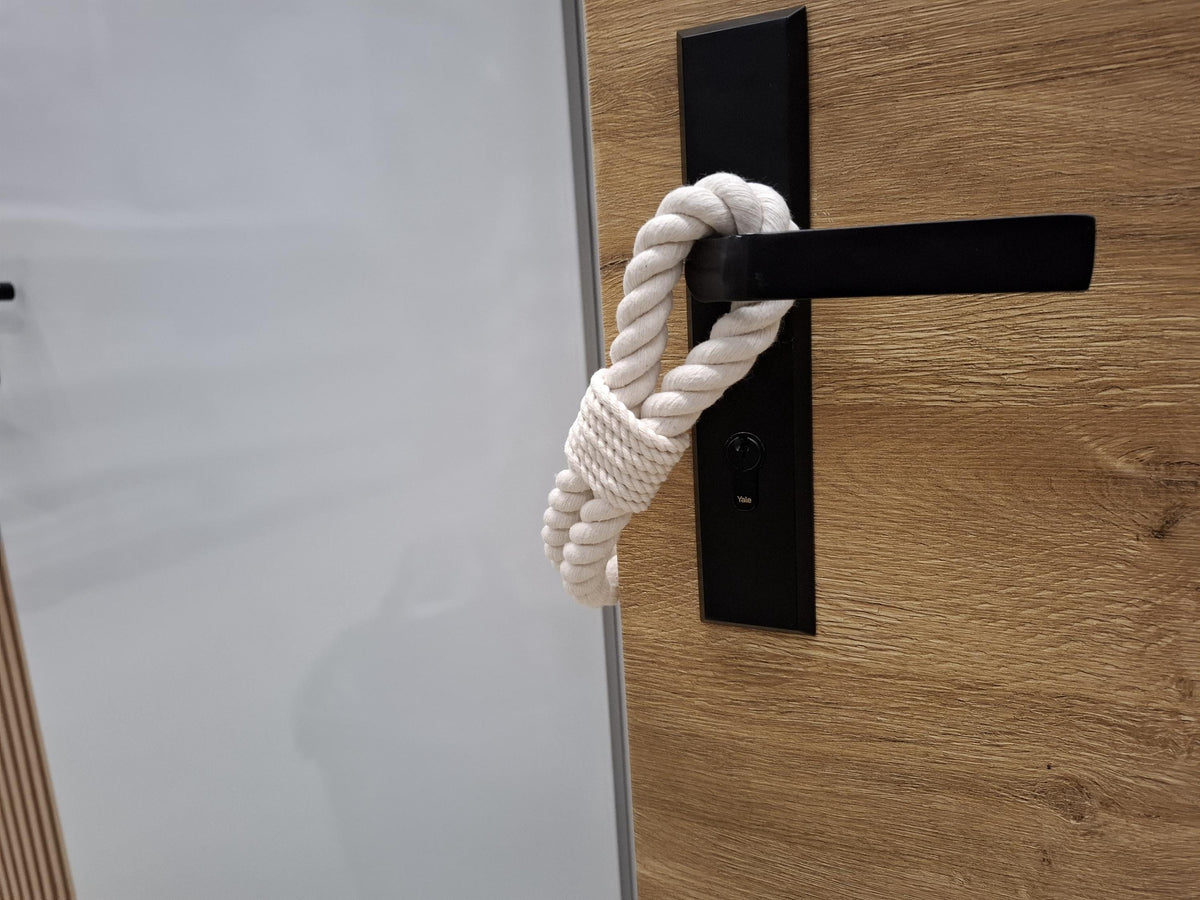 Breaker White Cotton Rope Door Stop — view 6