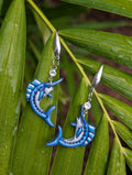 Ravenel Black Hand-Painted Earrings — Low Country Marine