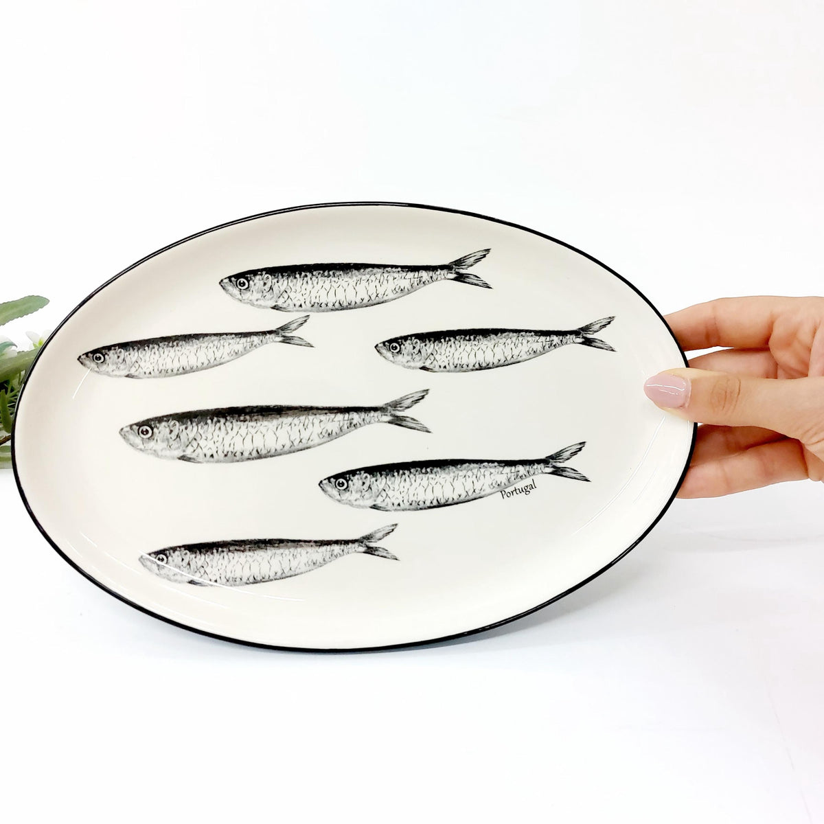 Schooner White Sardine Serving Platter — view 2