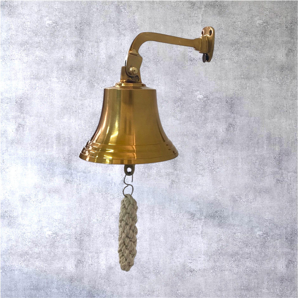 Ripple Gold Rope Brass Ship Bell — view 4