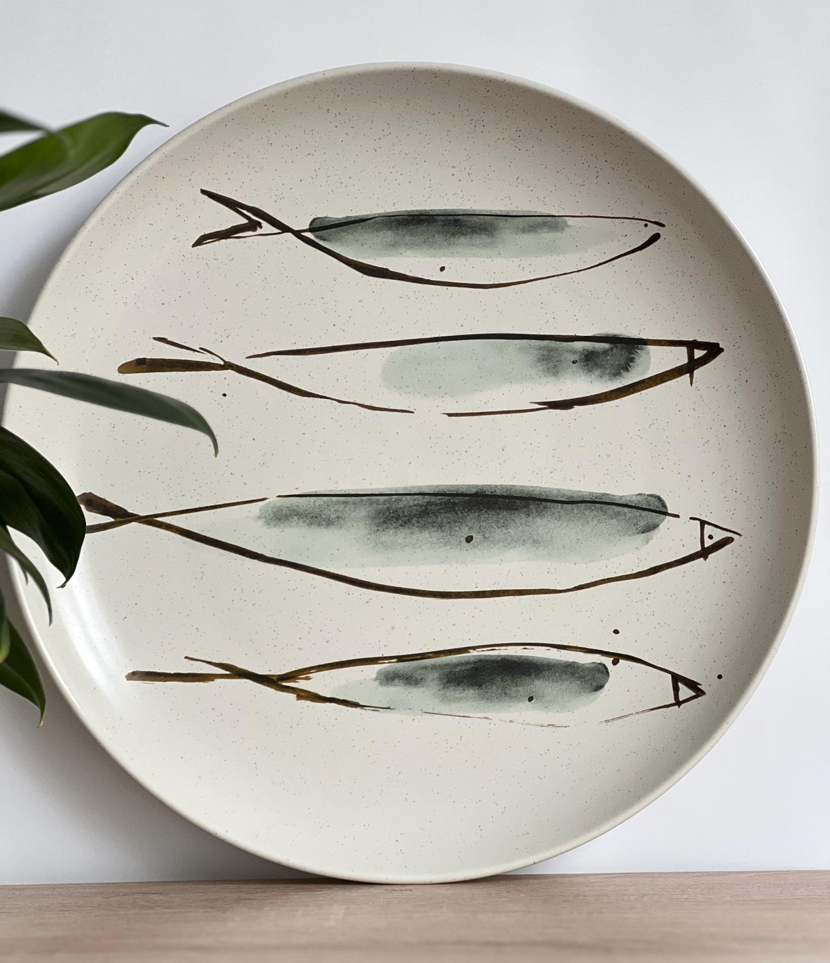Skiff Ivory Ceramic Plate — Low Country Marine