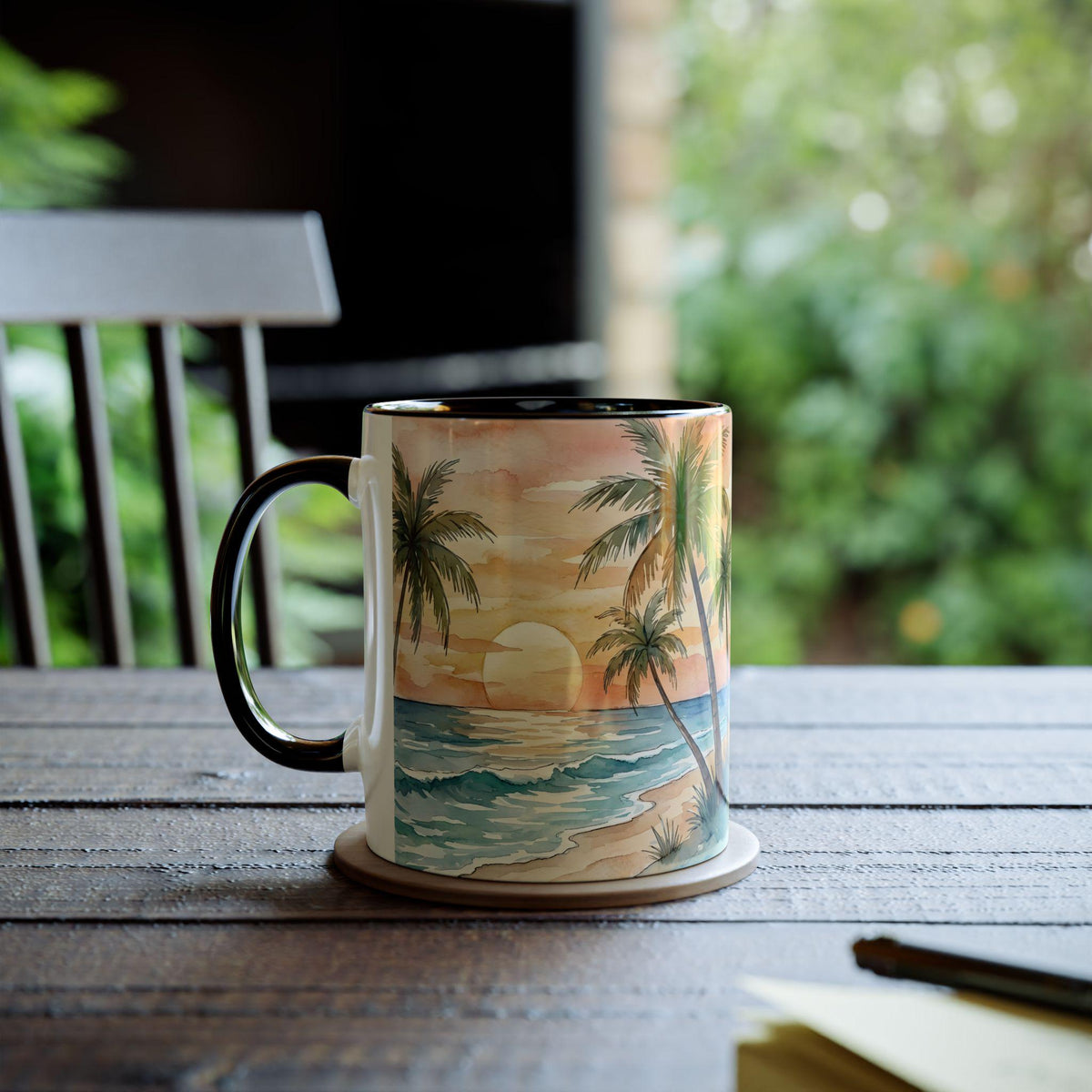 Piling Tropical Ceramic Mug — view 2