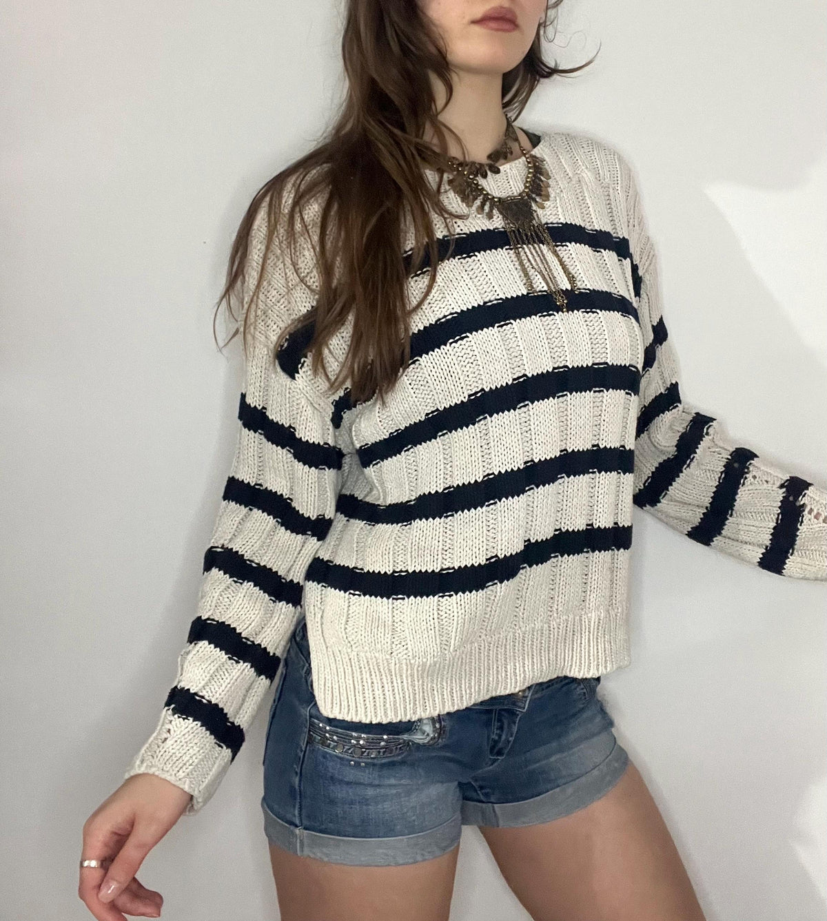 Dataw Striped Knit Sweater — view 3