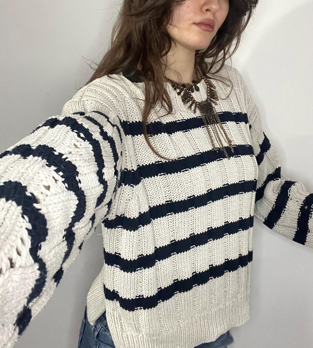 Dataw Striped Knit Sweater — view 2