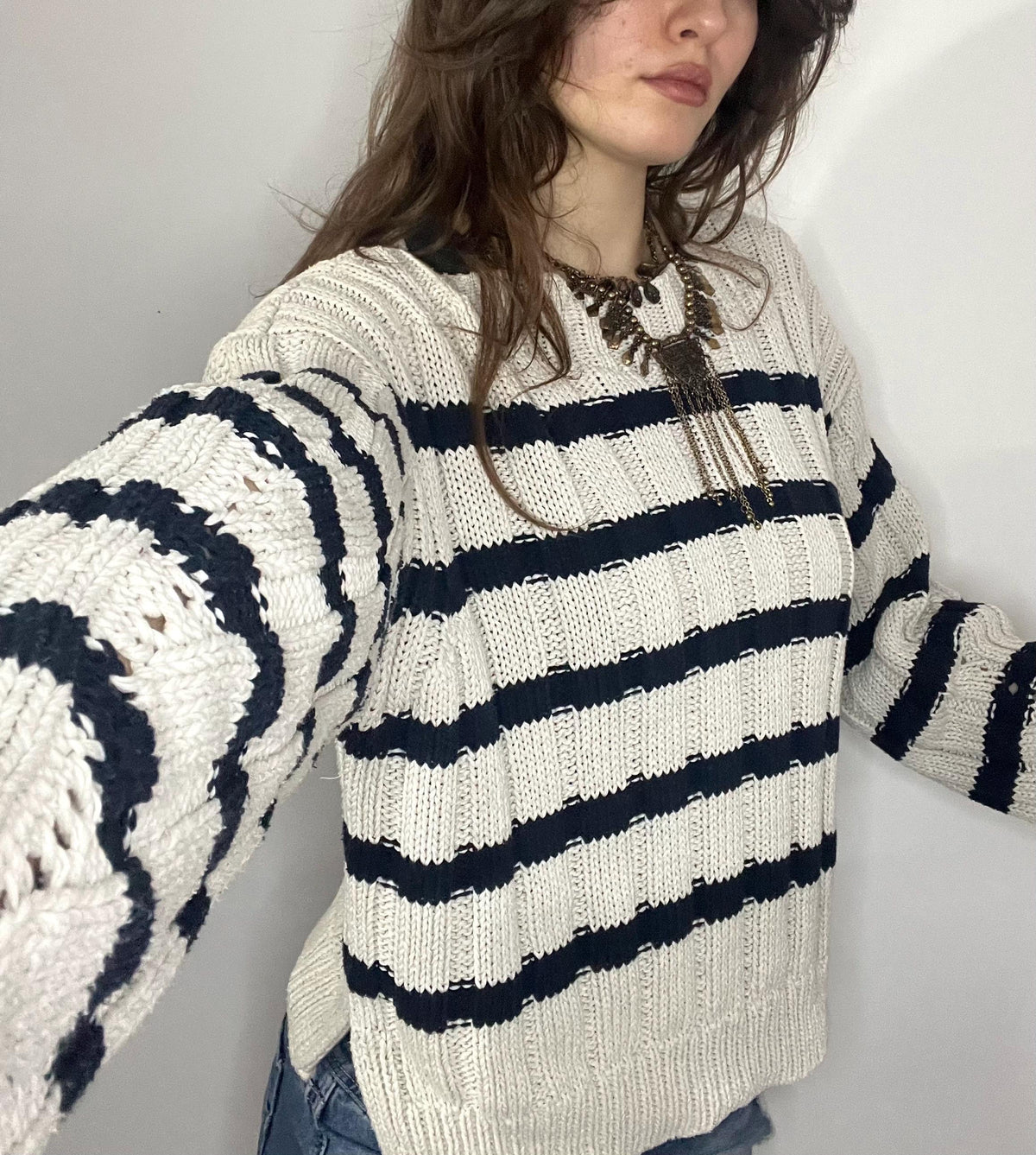 Dataw Striped Knit Sweater — view 2