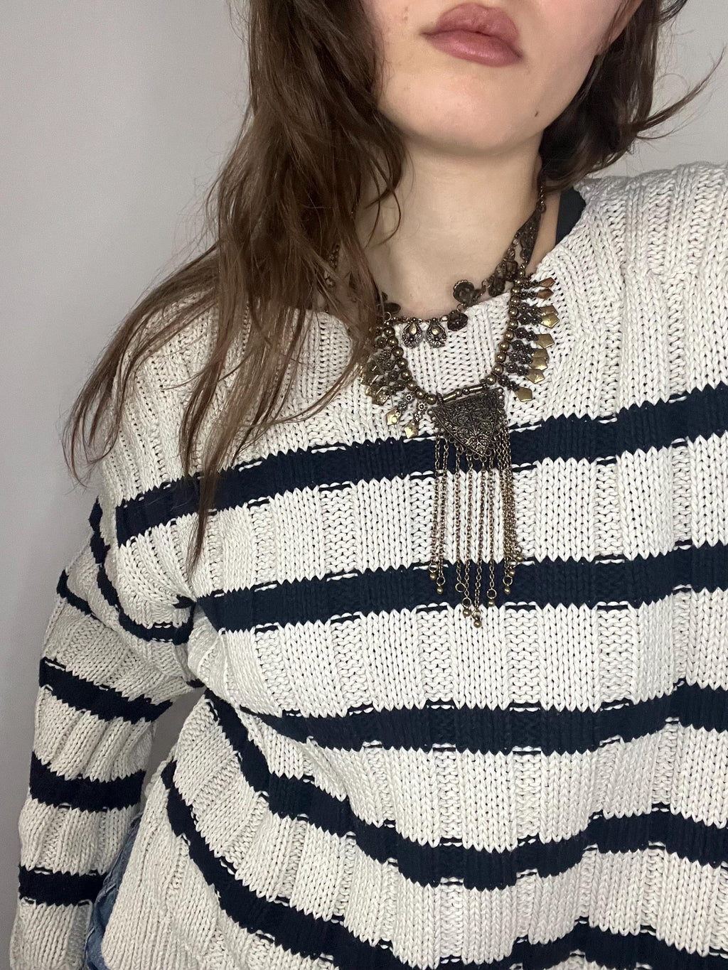 Dataw Striped Knit Sweater — view 6