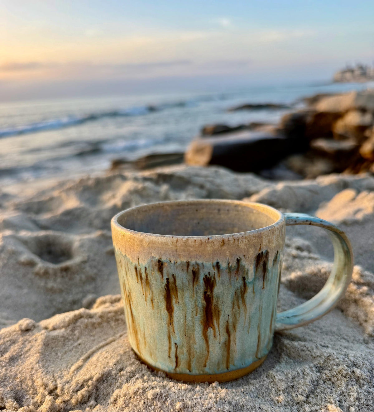 Heron Blue Ceramic Mug — view 3