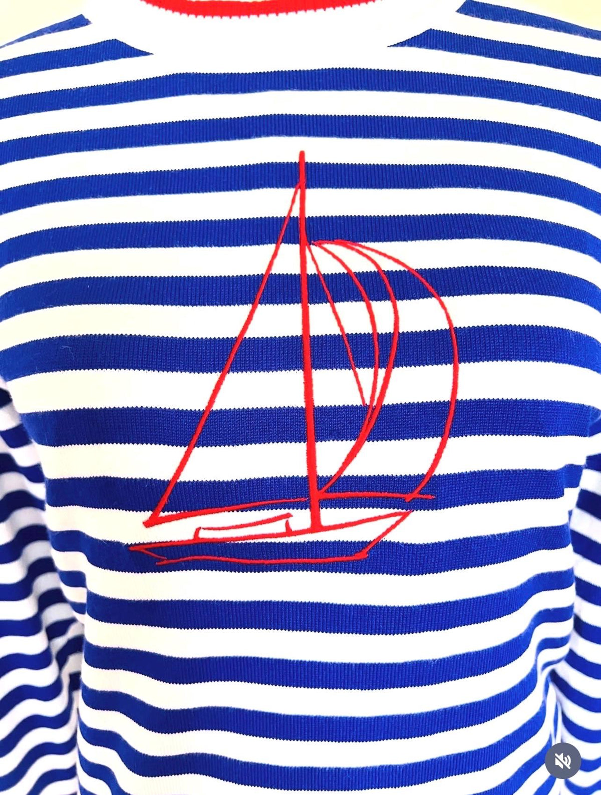 Sandbar Striped Knit Embroidered Sweater — Low Country Marine