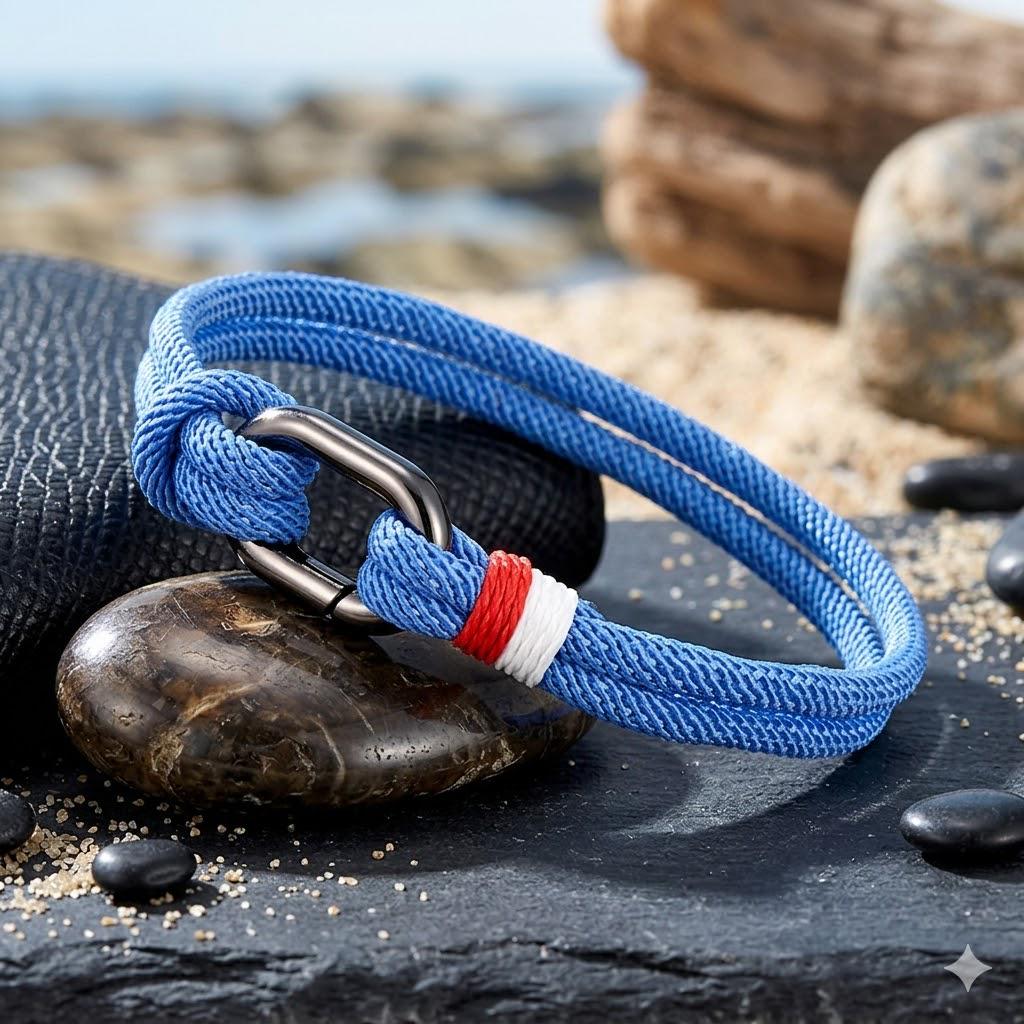 Oyster Blue Rope Bracelet — Low Country Marine